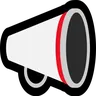 Megaphone Emoji 📣 image - Microsoft Windows 10 Segoe UI Emoji style
