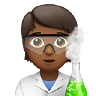 Scientist: Medium-Dark Skin Tone Emoji 🧑🏾‍🔬 image - Apple style