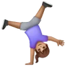 Woman Cartwheeling: Medium Skin Tone Emoji 🤸🏽‍♀️ image - Samsung style