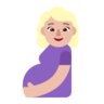 Pregnant Woman: Medium-Light Skin Tone Emoji 🤰🏼 image - Microsoft Classic 2D style