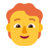 Person: Red Hair Emoji 🧑‍🦰 image - Microsoft Classic 2D style