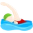 Person Swimming: Light Skin Tone