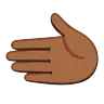 Leftwards Hand: Medium-Dark Skin Tone Emoji 🫲🏾 image - Google Noto Color Animated style
