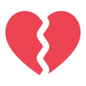Cœur brisé Emoji 💔 image - Tossface style
