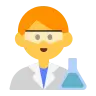 Man Scientist Emoji 👨‍🔬 image - Tossface style