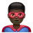 Man Superhero: Dark Skin Tone