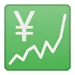 Courbe ascendante et symbole yen