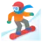 Snowboarder: Medium Skin Tone