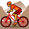 山の自転車 Emoji 🚵 image - Emojidex style