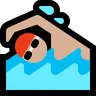 Person Swimming: Medium-Light Skin Tone Emoji 🏊🏼 image - Microsoft Windows 10 Segoe UI Emoji style