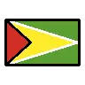 Flag: Guyana Emoji 🇬🇾 image - OpenMoji style