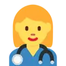 Woman Health Worker Emoji 👩‍⚕️ image - Twitter / X (Twemoji) style