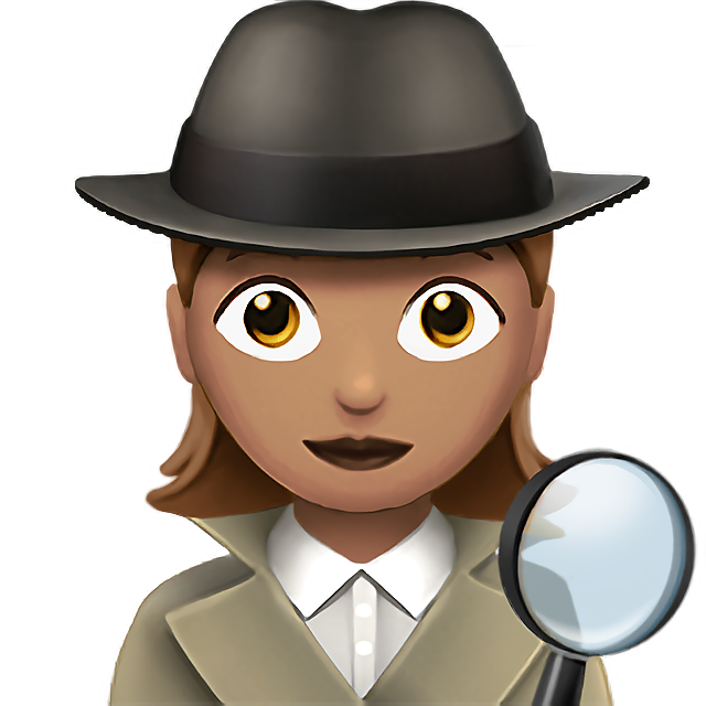 Woman Detective: Medium Skin Tone
