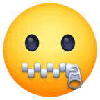 Zipper-Mouth Face