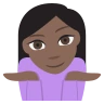 Person Shrugging: Dark Skin Tone Emoji 🤷🏿 image - EmojiTwo style