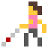 Woman With White Cane Emoji 👩‍🦯 image - SerenityOS style
