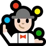 Person Juggling: Light Skin Tone Emoji 🤹🏻 image - Microsoft Windows 10 Segoe UI Emoji style