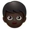 Boy: Dark Skin Tone Emoji 👦🏿 image - Huawei Harmony OS style
