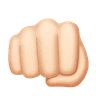Oncoming Fist: Light Skin Tone Emoji 👊🏻 image - Huawei Harmony OS style