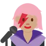 Woman Singer: Medium Skin Tone Emoji 👩🏽‍🎤 image - Twitter / X (Twemoji) style
