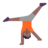 Person Cartwheeling: Medium-Dark Skin Tone