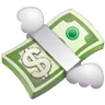Эмодзи Пачка банкнот с крыльями 💸 image - Samsung style