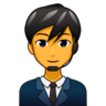 Man Office Worker Emoji 👨‍💼 image - Emojidex style