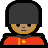 Guard: Medium Skin Tone Emoji 💂🏽 image - Microsoft Windows 10 Segoe UI Emoji style