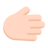 Rightwards Hand: Light Skin Tone