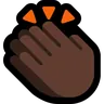 Clapping Hands: Dark Skin Tone Emoji 👏🏿 image - Microsoft Windows 10 Segoe UI Emoji style