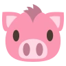 Emoji Sertés arca 🐷 image - EmojiTwo style