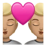 Kiss: Medium-Light Skin Tone Emoji 💏🏼 image - Huawei Harmony OS style