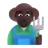 Man Farmer: Dark Skin Tone