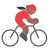 Woman Biking: Medium-Dark Skin Tone