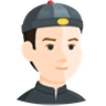Person With Skullcap: Light Skin Tone Emoji 👲🏻 image - Facebook Messenger (2016) style