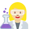 Woman Scientist: Medium-Light Skin Tone Emoji 👩🏼‍🔬 image - Twitter / X (Twemoji) style