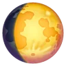 Waxing Gibbous Moon Emoji 🌔 image - Samsung style
