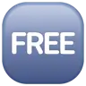 Free Button Emoji 🆓 image - WhatsApp style