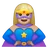 Woman Superhero: Medium-Light Skin Tone