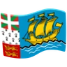 Flag: St. Pierre & Miquelon Emoji 🇵🇲 image - Facebook Messenger (2016) style