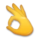 Signe ok de la main