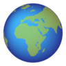 Globo Terrestre Europa-África Emoji 🌍 image - Emojidex style