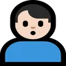 Man Pouting: Light Skin Tone Emoji 🙎🏻‍♂️ image - Microsoft Windows 10 Segoe UI Emoji style