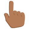 Backhand Index Pointing Up: Medium-Dark Skin Tone Emoji 👆🏾 image - EmojiTwo style