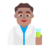 Man Scientist: Medium Skin Tone