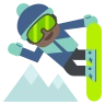 Snowboarder: Dark Skin Tone Emoji 🏂🏿 image - EmojiTwo style