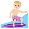 Person Surfing: Medium-Light Skin Tone Emoji 🏄🏼 image - EmojiTwo style