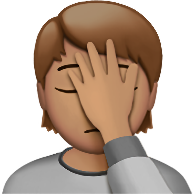 Person Facepalming: Medium Skin Tone