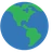 Earth Globe Americas