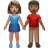 Woman And Man Holding Hands: Medium Skin Tone, Medium-Dark Skin Tone